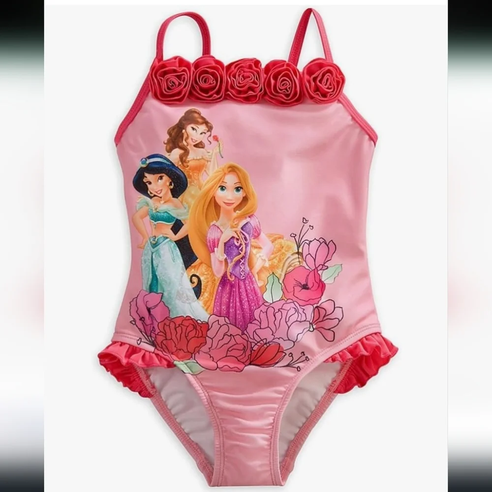🆕 ⭐️ 5/$30 Disney princess  swimsuit.  Belle, Sleeping Beauty, Jasmine.  Size 2